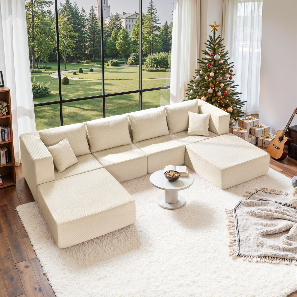 140" Modular Sectional Sofa Bed