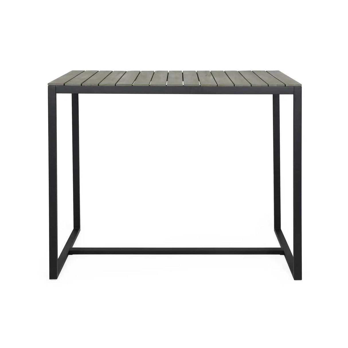 Ernesto Outdoor Industrial Acacia Wood Bar Table
