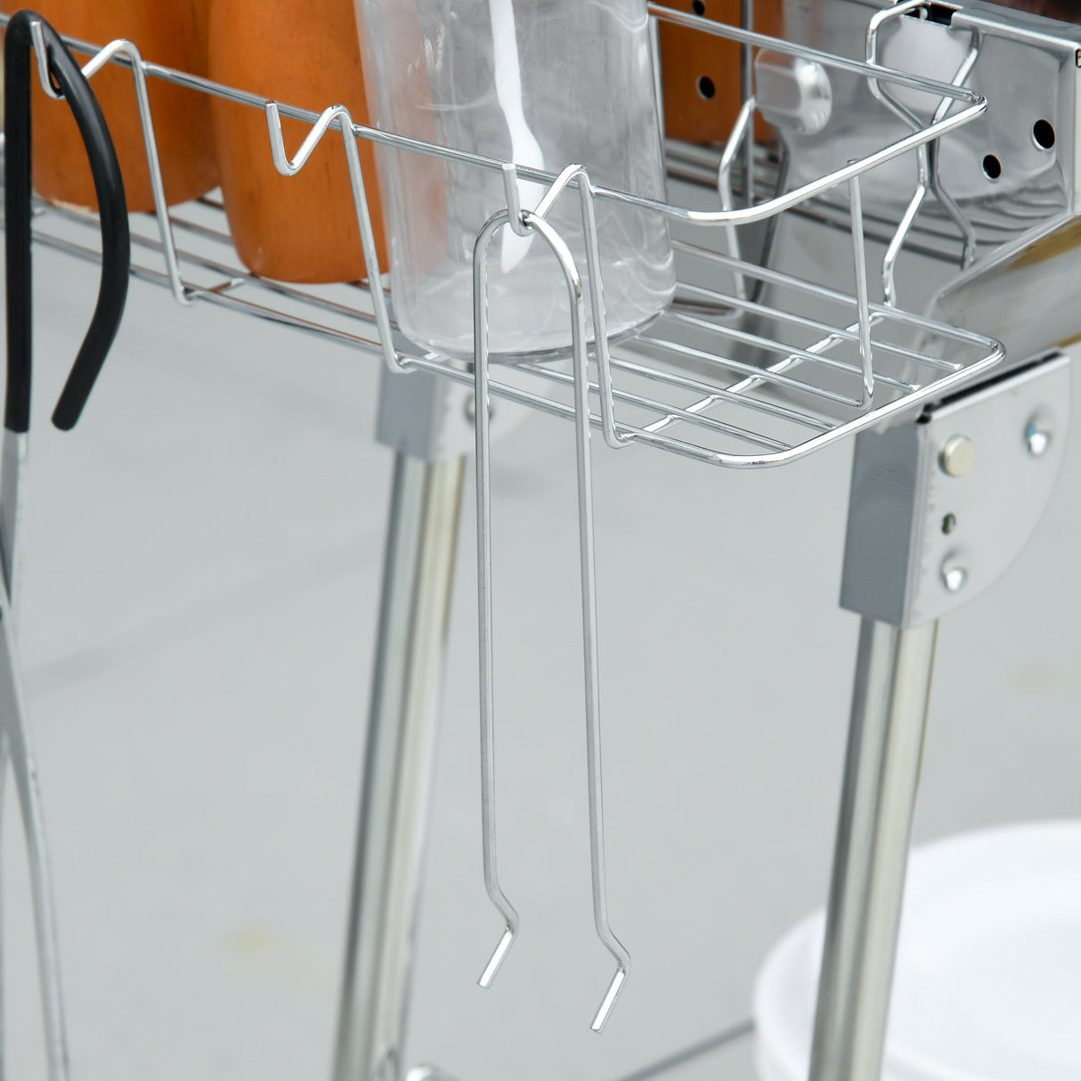 Outsunny Stainless Steel Portable Folding Charcoal Grill