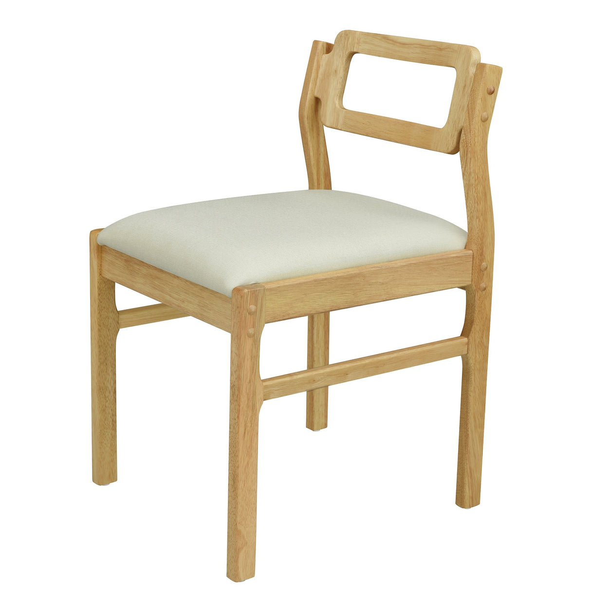 TOPMAX Modern 5-Piece Extendable Wood Dining Table Set