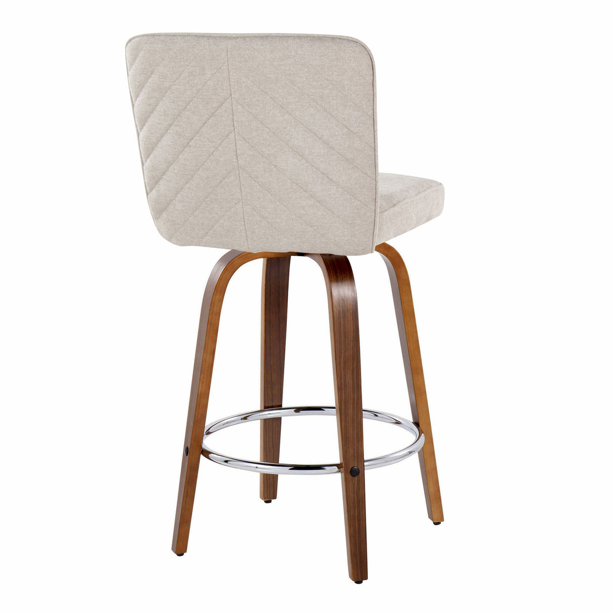 26" Contemporary Fixed-Height Counter Stool with Swivel