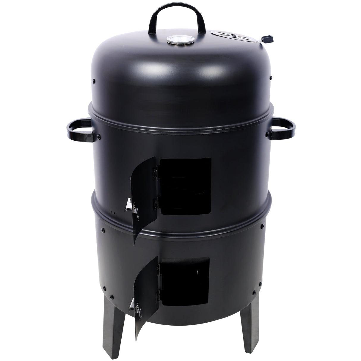 Charcoal Smoker Grill Wood Smoker Grills Outdoor Cooking 16 Inch Portable BBQ