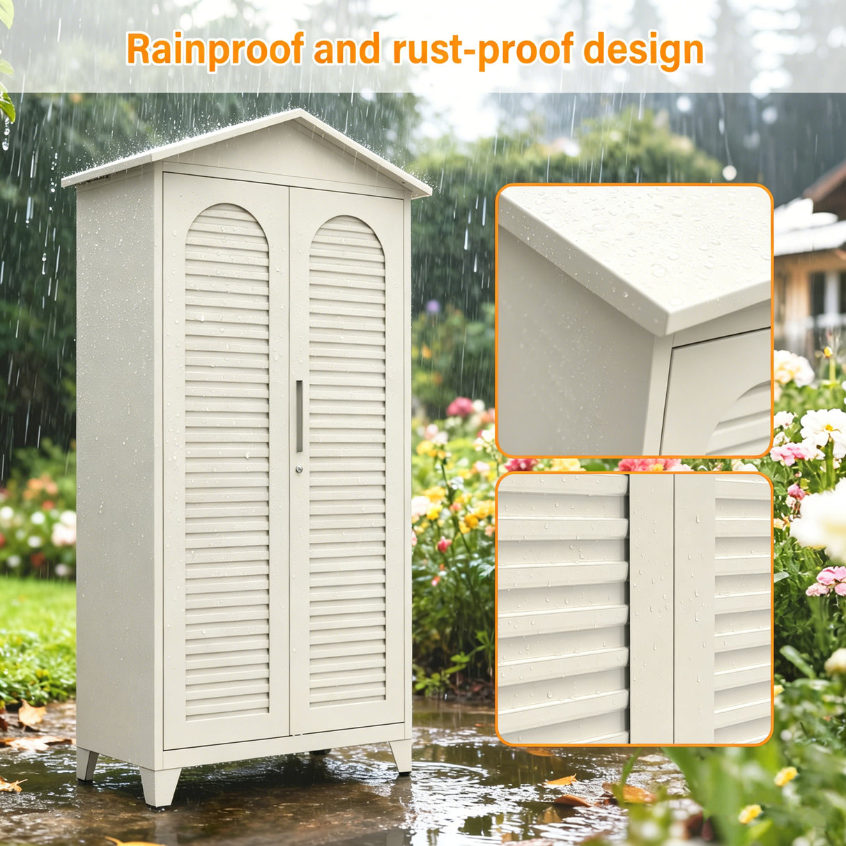 Spire79.1'' Tall Metal Tool Storage Cabinet