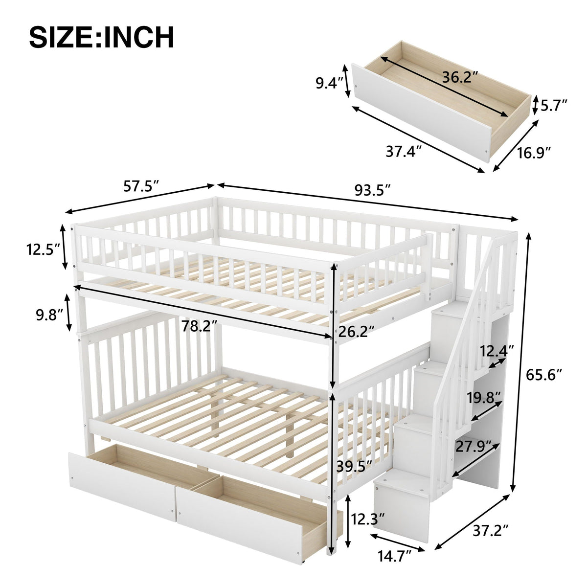 Bunk Bed With Staircase