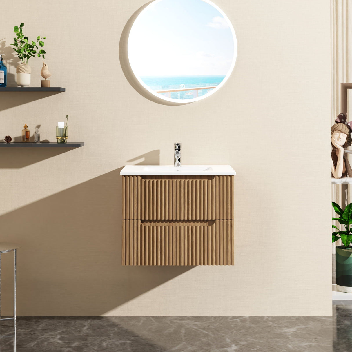 Wall Mounted Bathroom Vanity & Sink