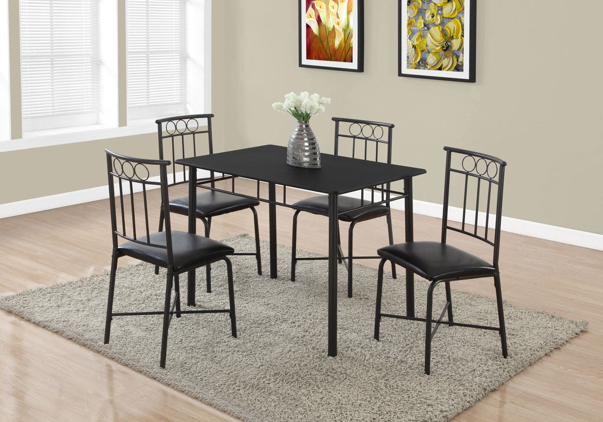5 Pieces Small Rectangular Dining Table Set