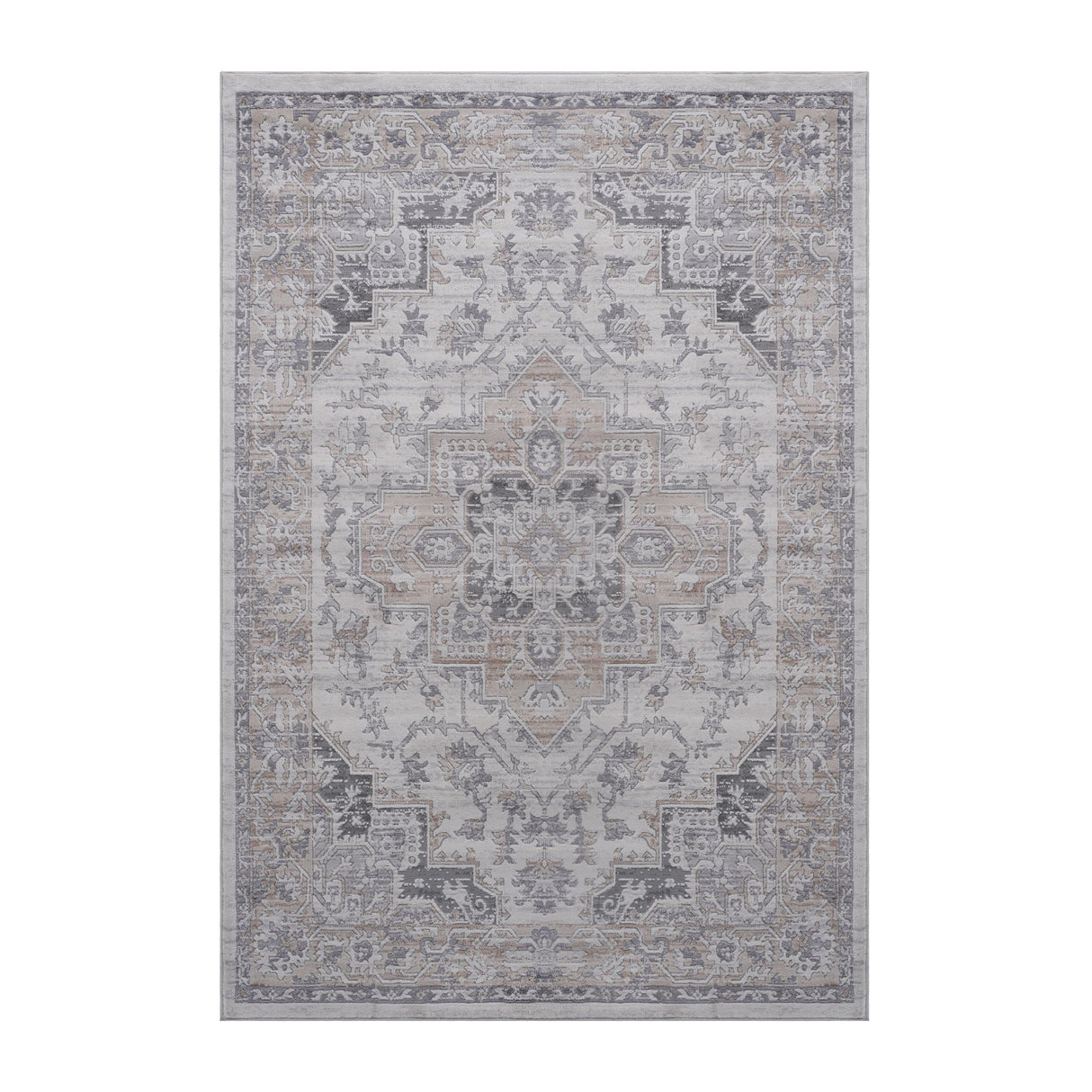 Marfi - 6' X 9' Oriental Area Rug - Ivory / Beige