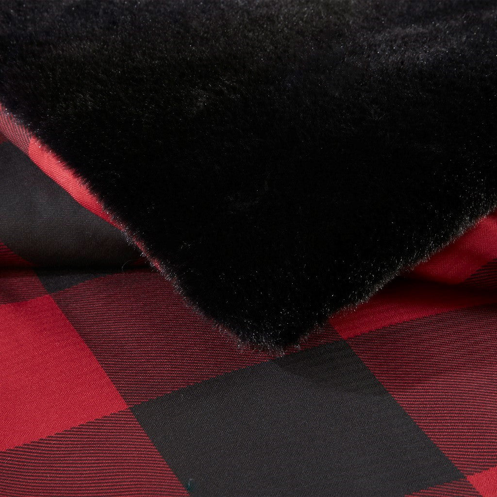 King/Cal King Faux Wool to Faux Fur Down Alternative Comforter Set