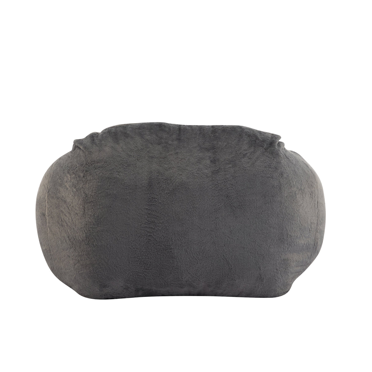 Sezze Indoor Bean Bag Chair with Gray Faux Fur