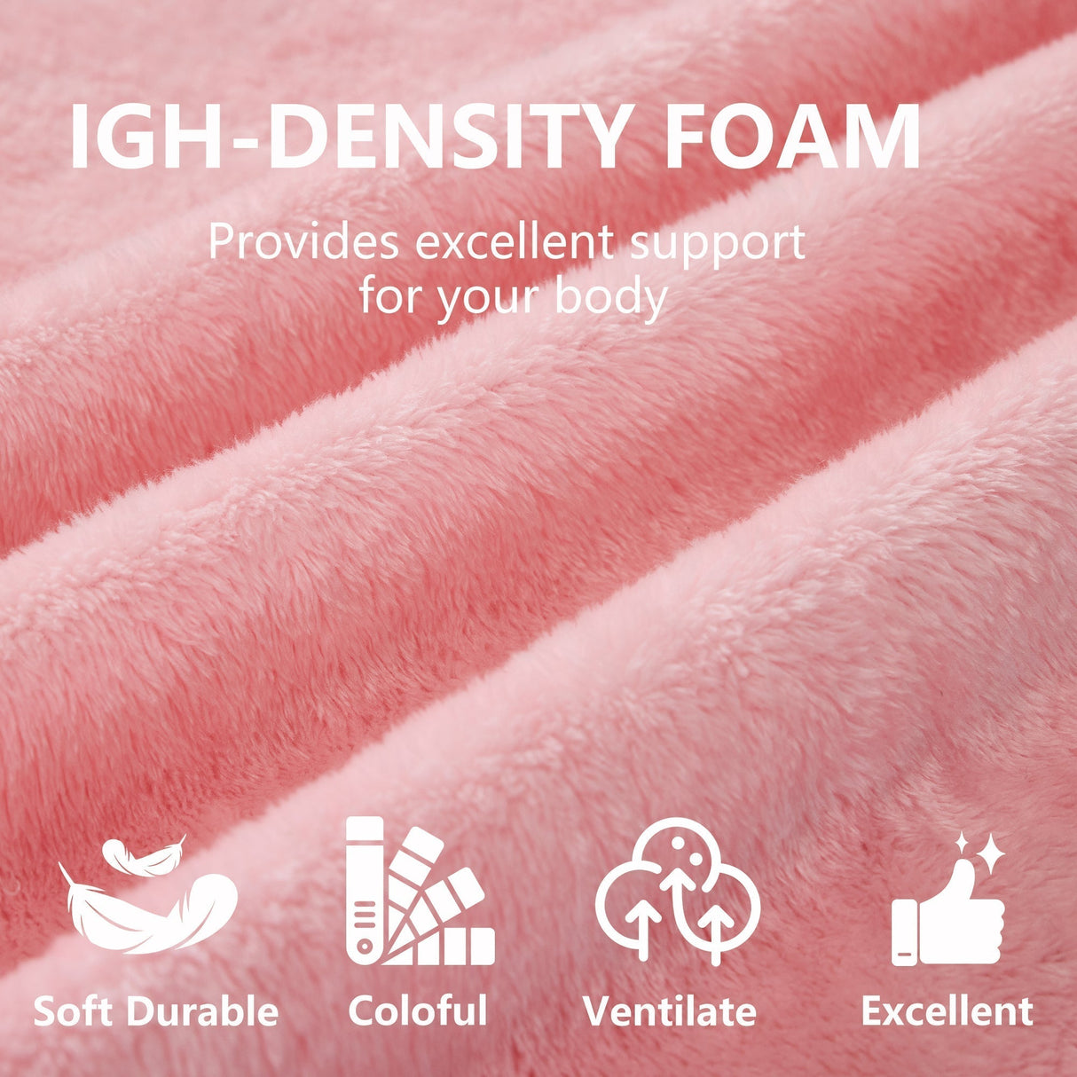 71-Inch Folding Sofa Bed in Pink Chenille with High-Density Foam