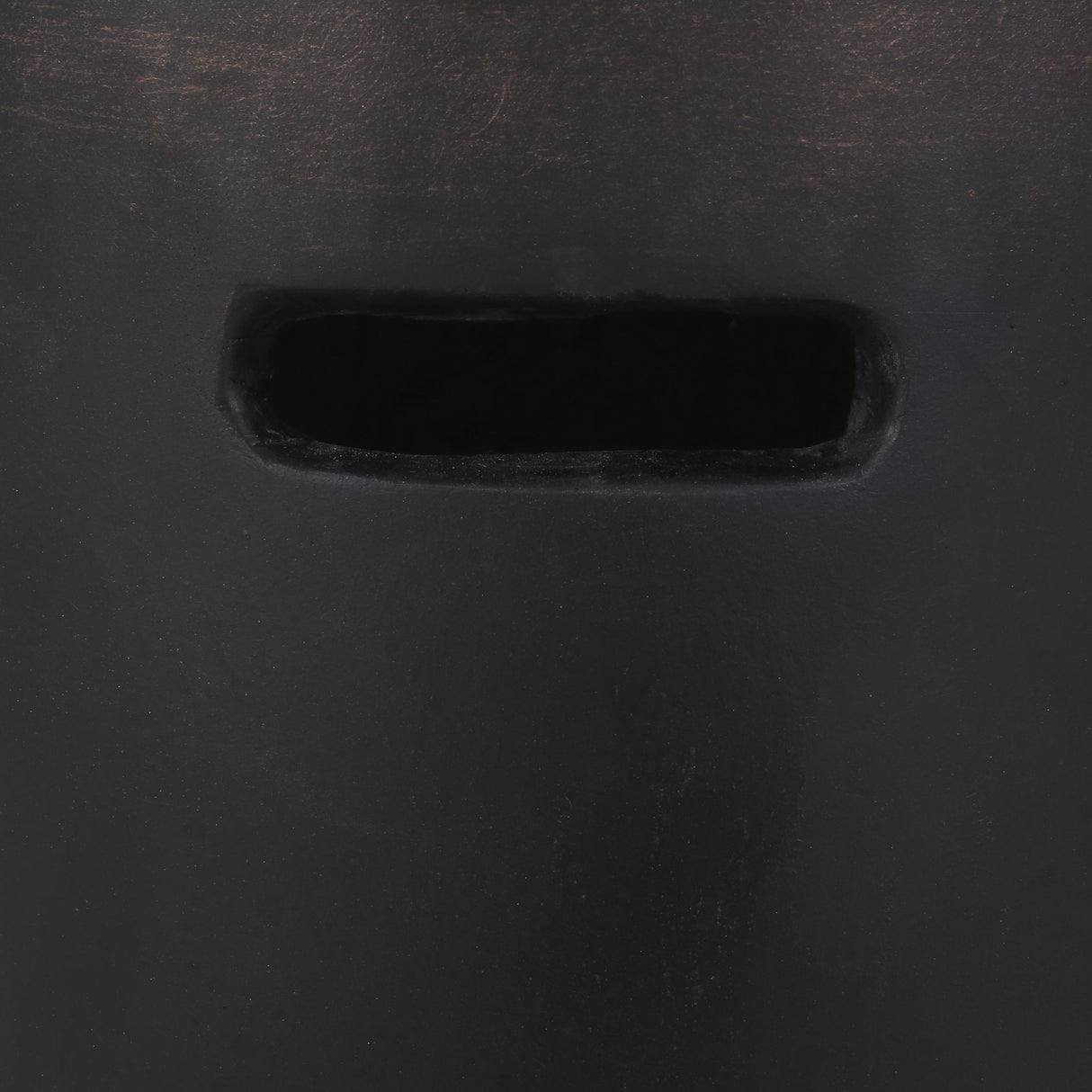 Outdoor End Table with Cutout Handle, Copper