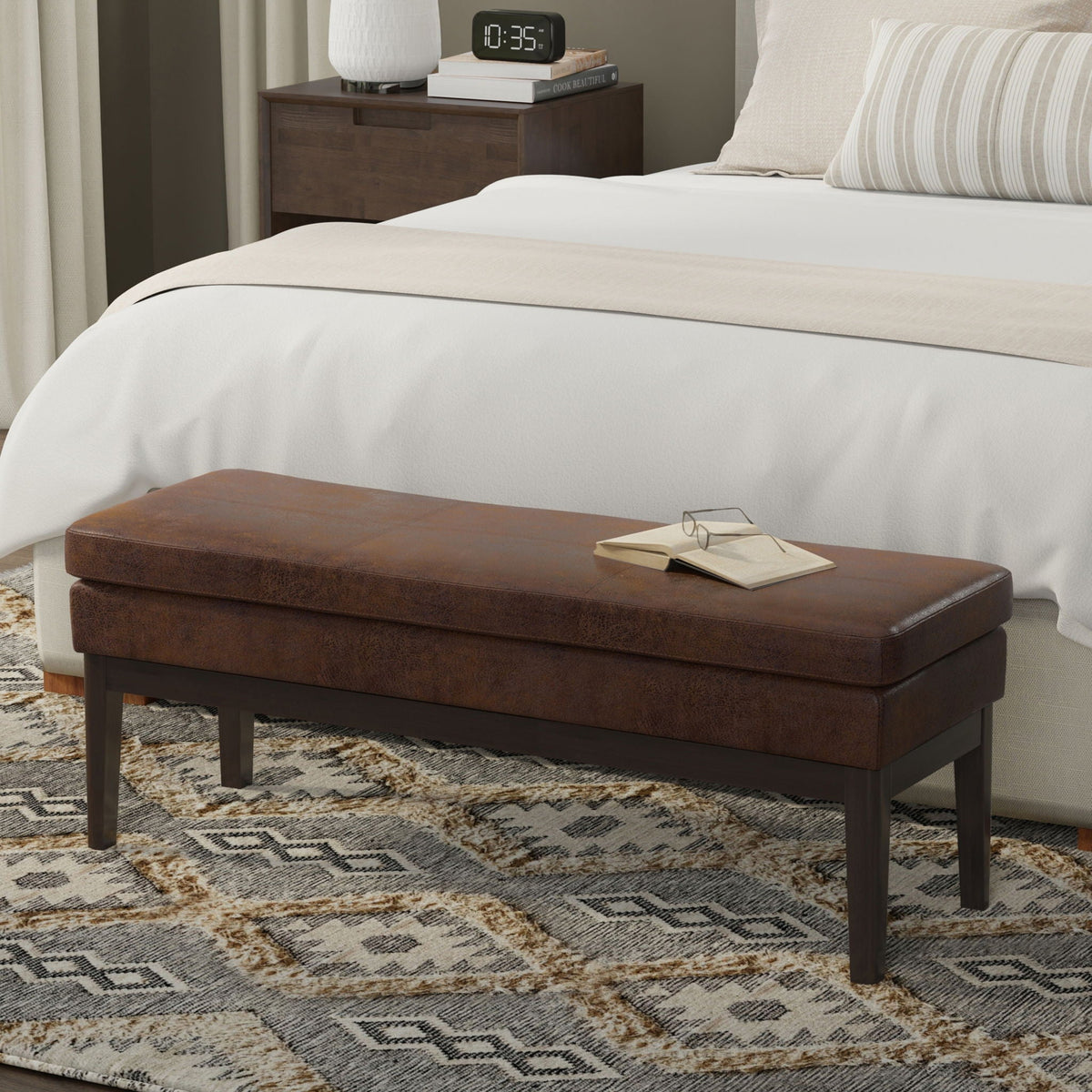 Carlson - Ottoman Bench, Mid Century Design