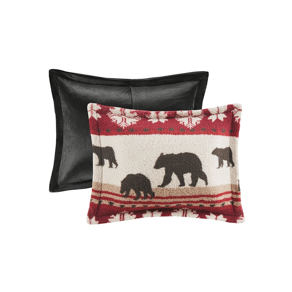 Print Sherpa Comforter Set