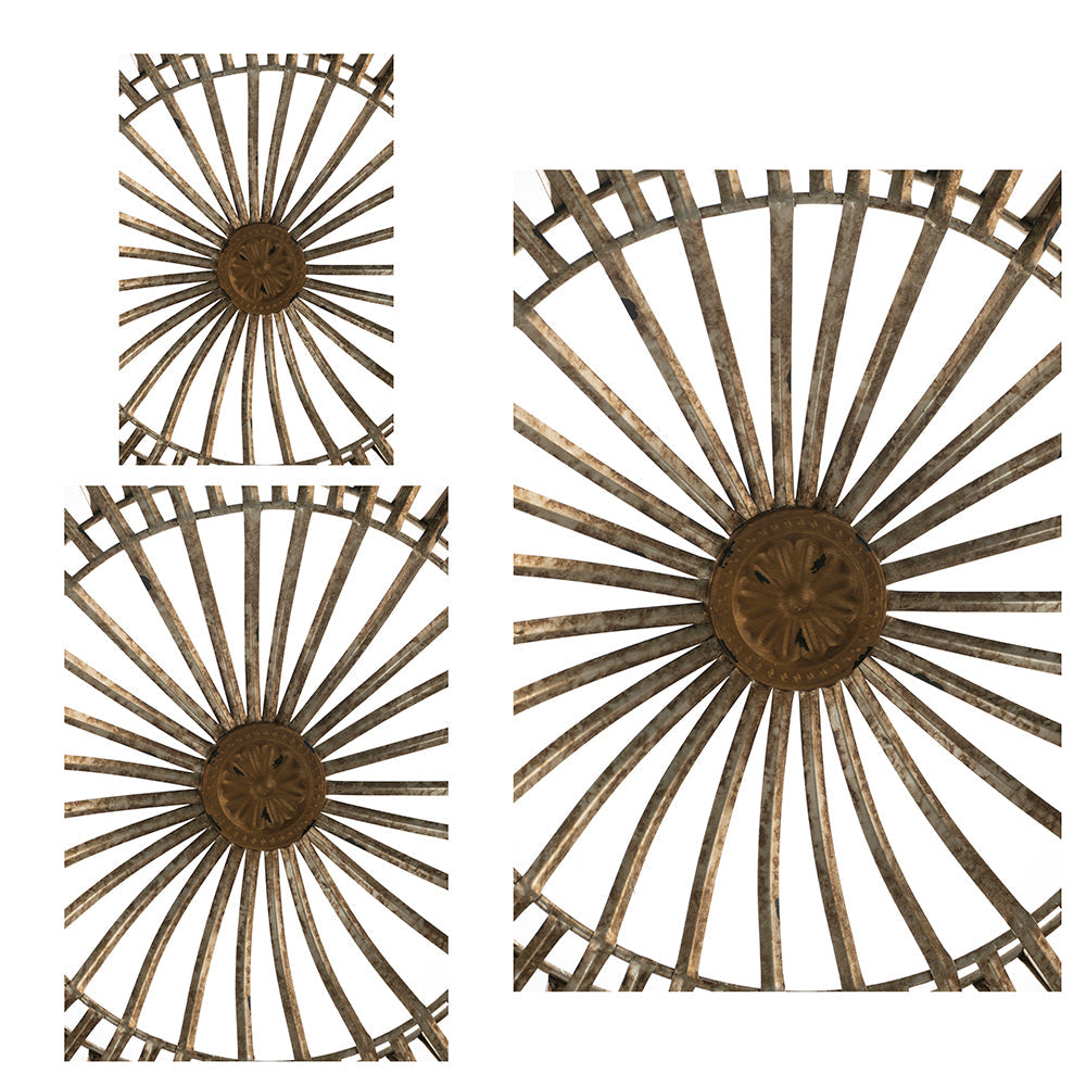 Set of 3 Jennings Metal Discs Wall Decor