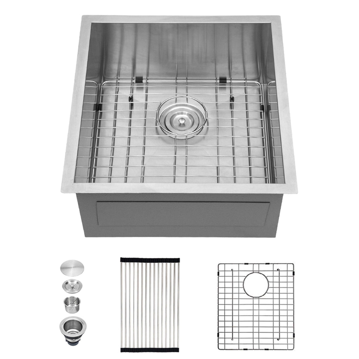 Modern Style Undermount Sink With Stainless Steel, Deep Single Bowl