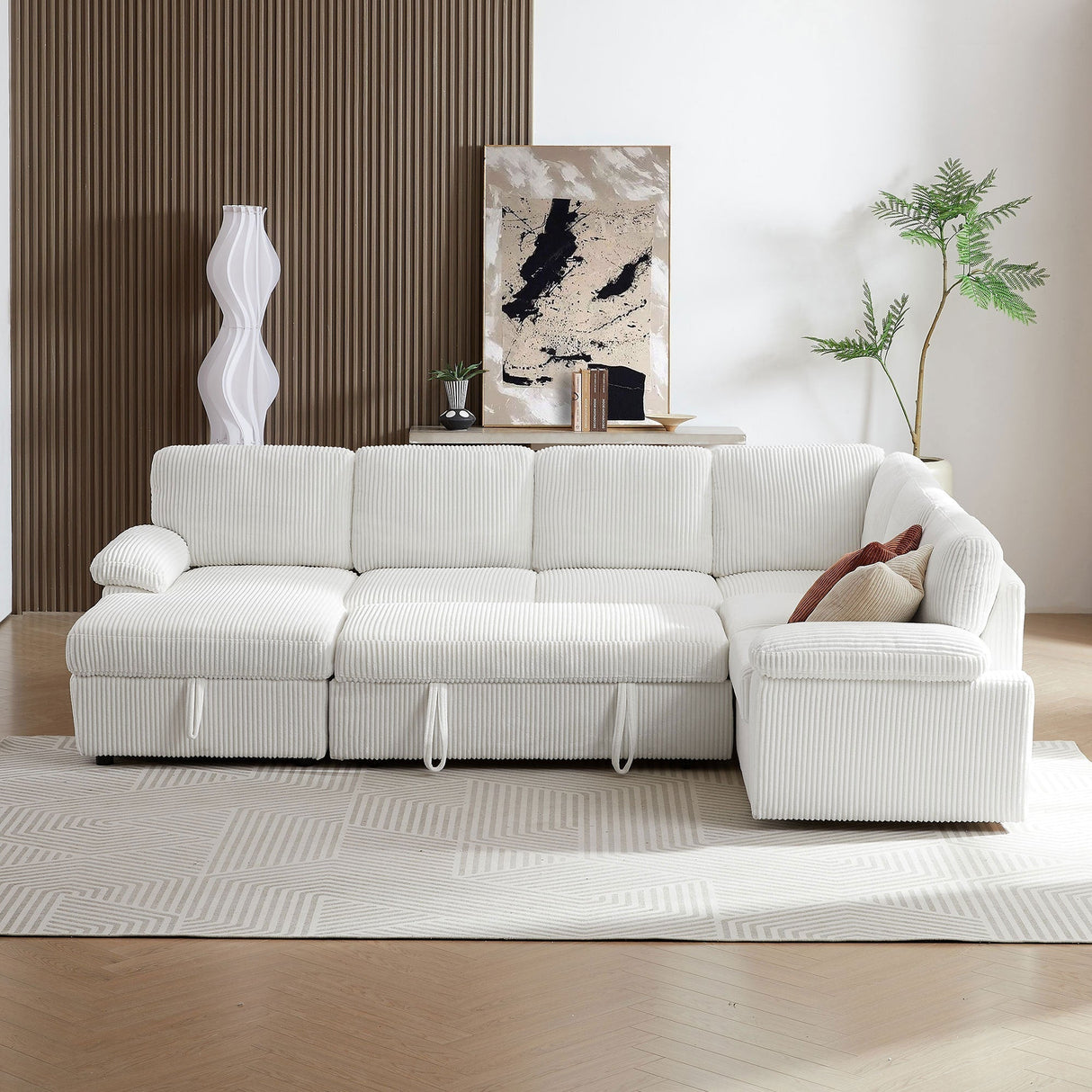 Oversized Modular Storage Sectional Sofa Couch