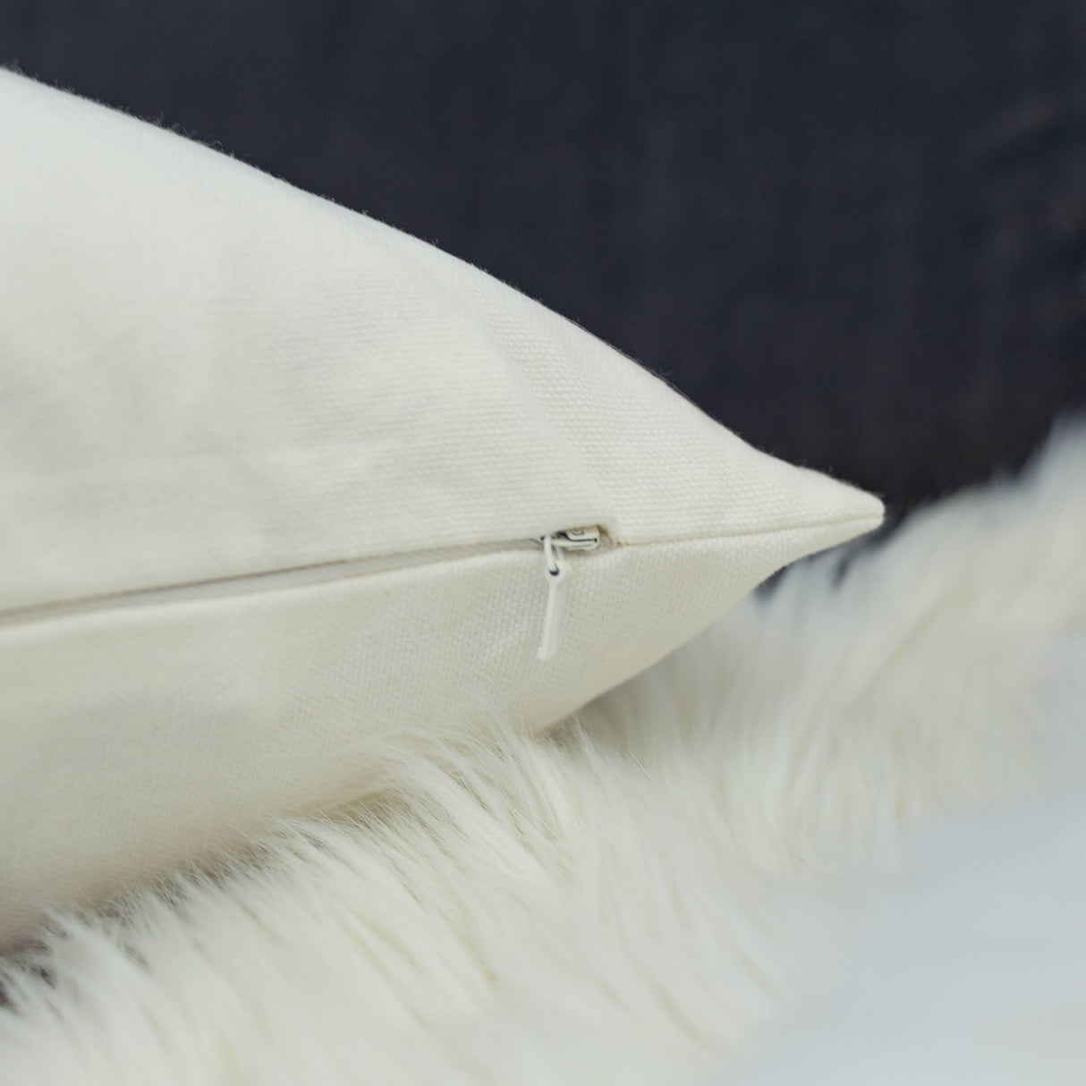 Let It Snow Christmas Throw Pillow 20x20 Cotton Cushion