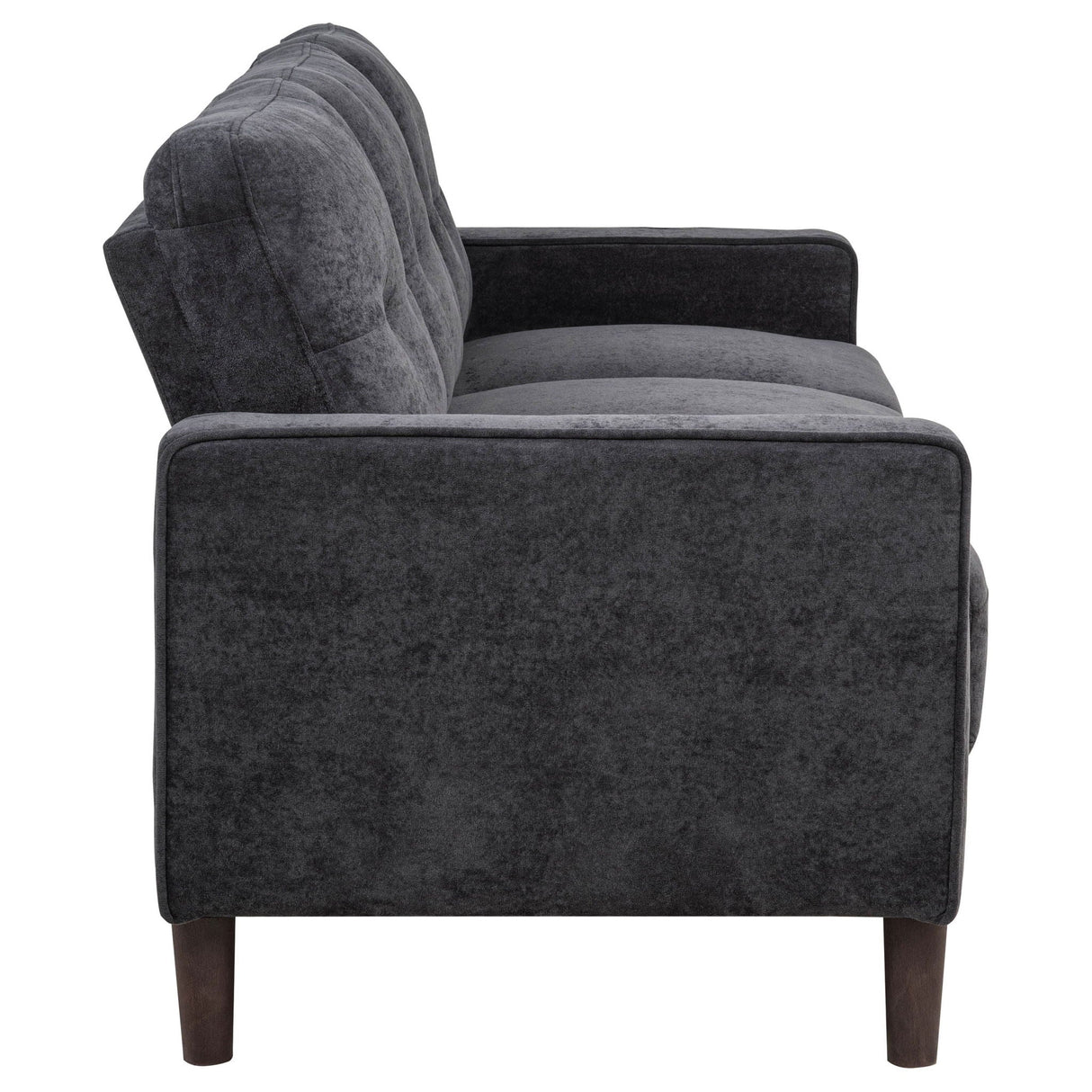 Bowen II 3-piece Upholstered Track Arm Sofa Set Steel Grey