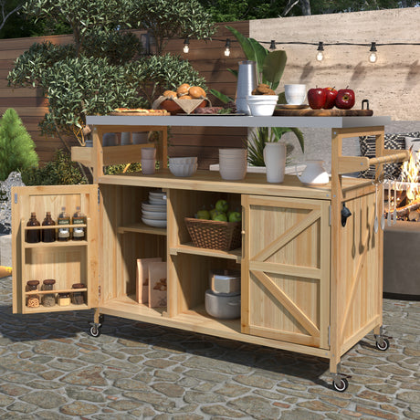 Outdoor-Kitchen-Island,-Rolling-Bar-Cart-&-Storage-Cabinet-Outdoor-Carts-&-Islands