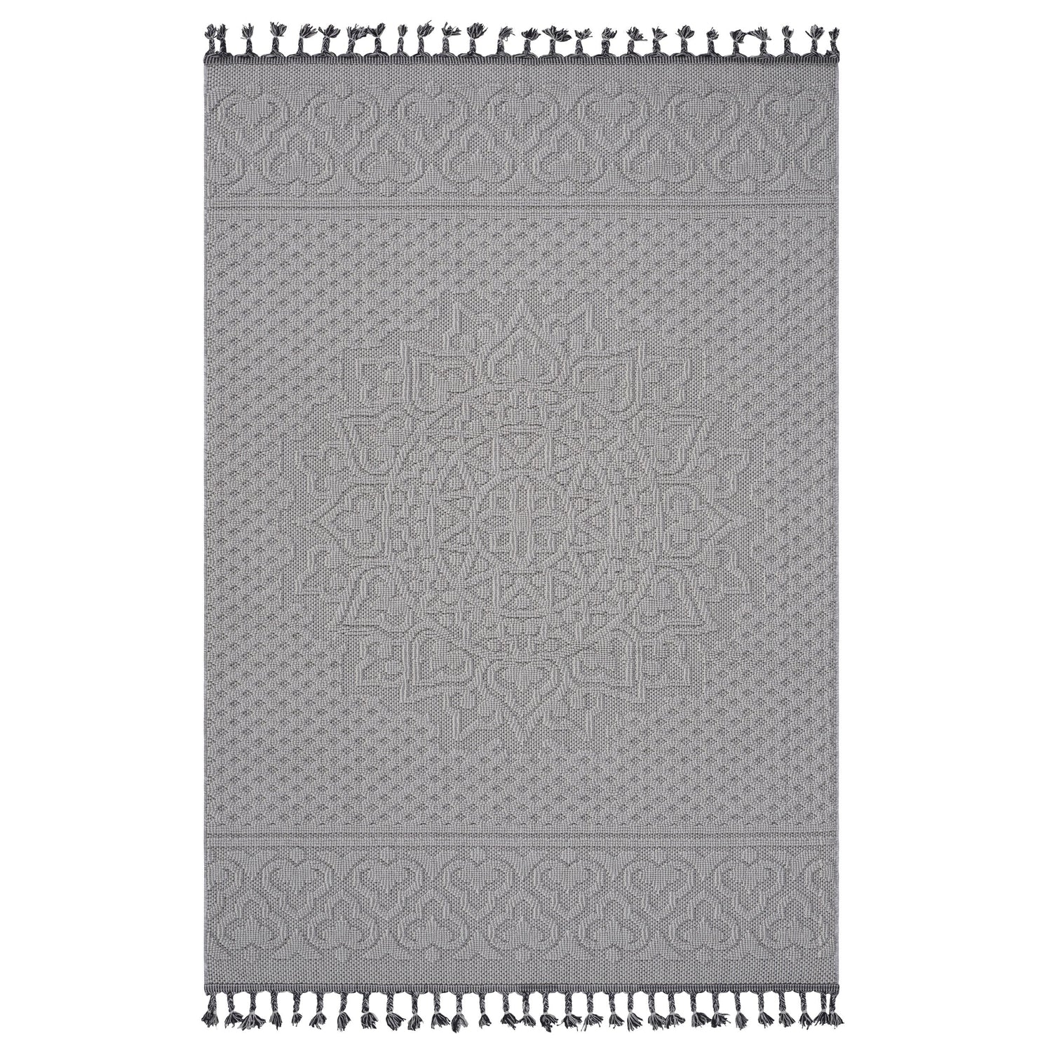Naar guros collection medallion indoor/outdoor area rug