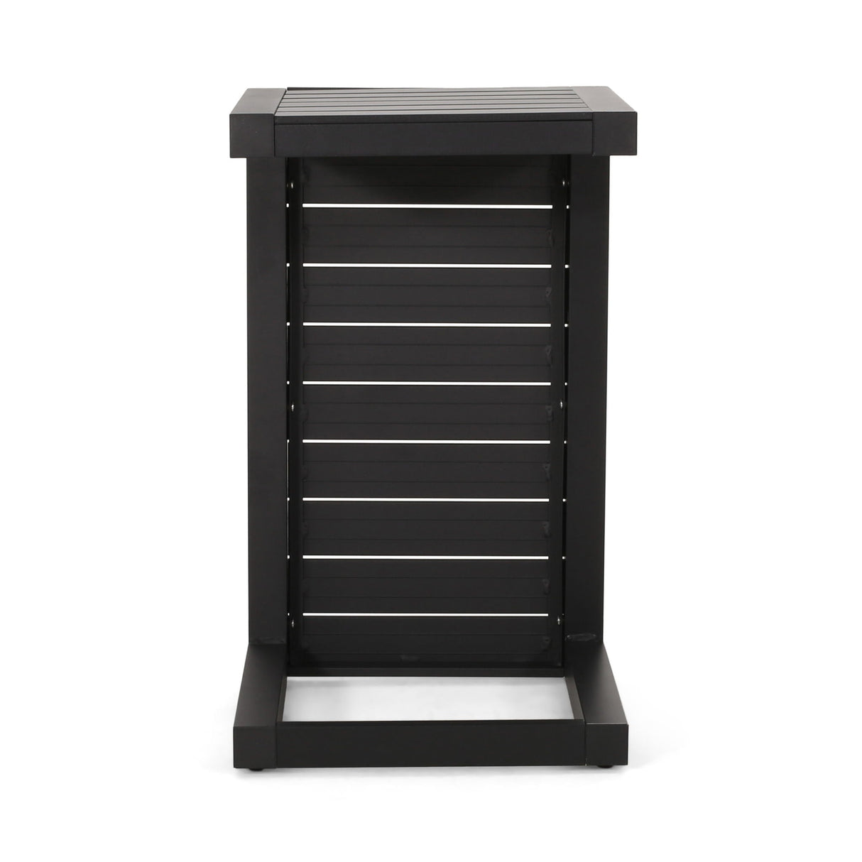 Aluminum Outdoor C - Shaped Side Table For Patio