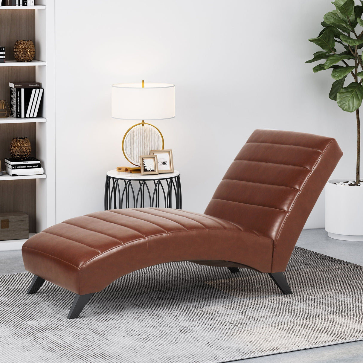 Radiantique Chaise Lounge With A Curvaceous Structure