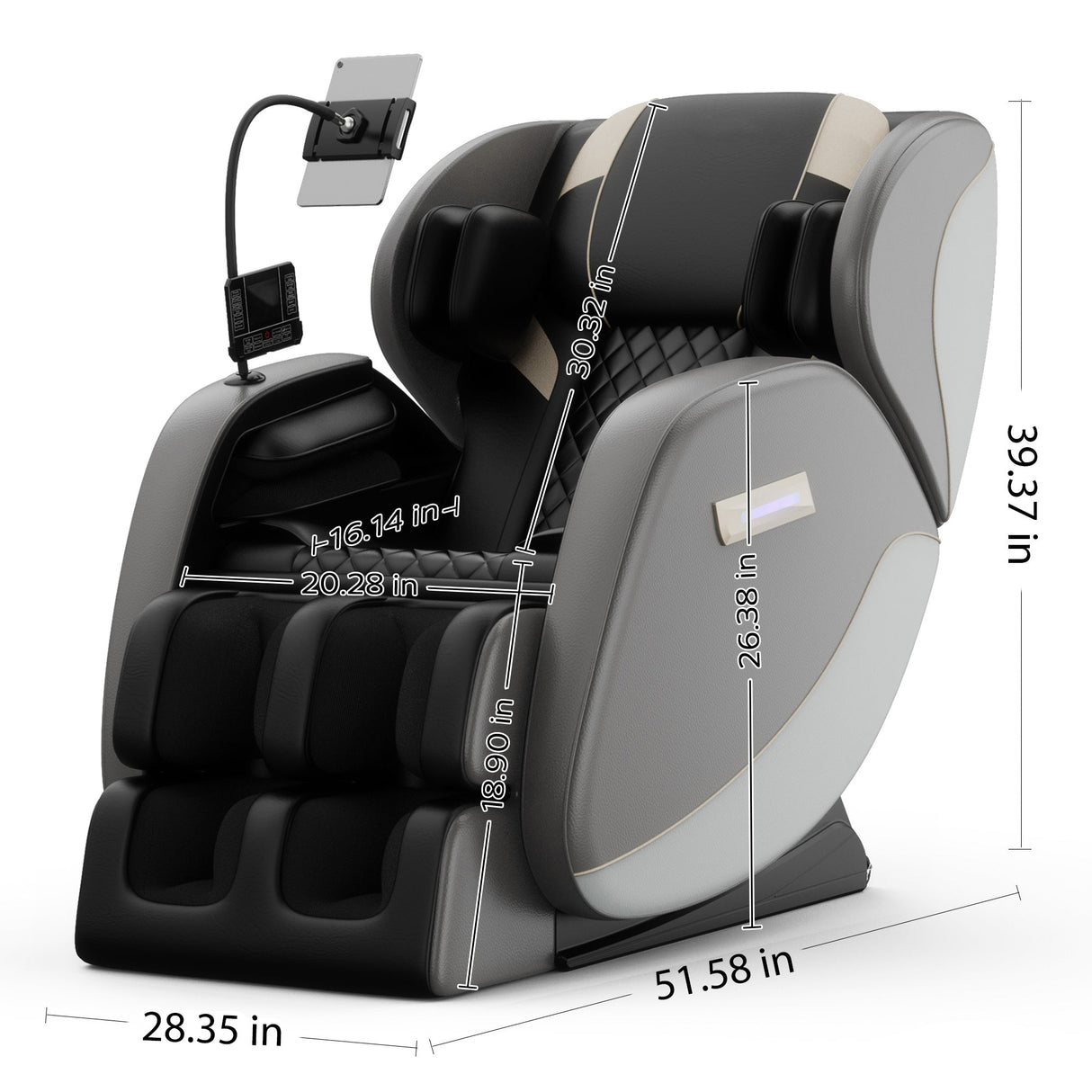 Massage Chair Recliner with Zero Gravity and Full Body Air Pressure