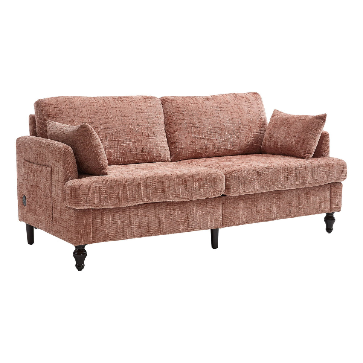 2 Seater Sofa With LED Light, USB Charging Port, And Storage Bag