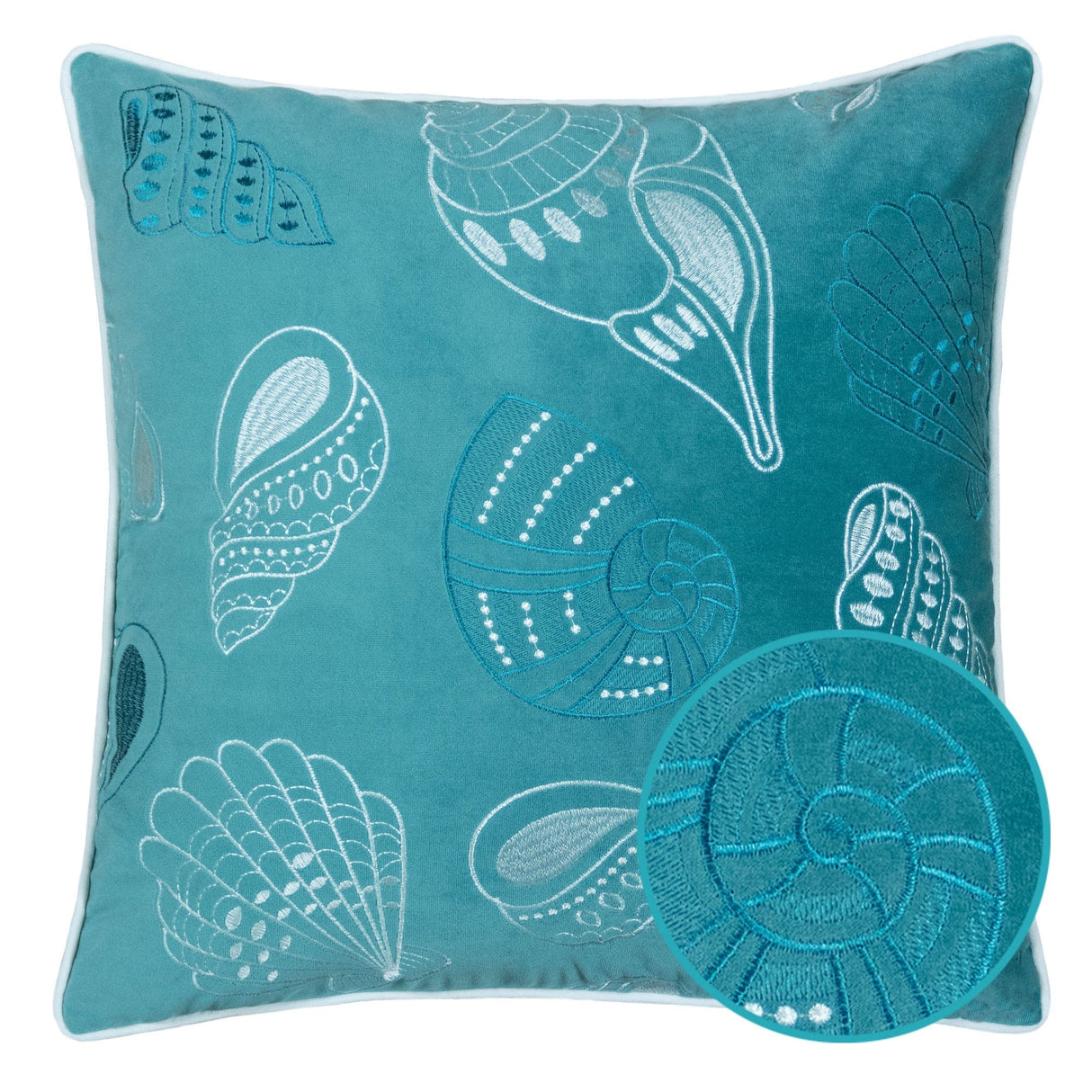 Blue and Spa Seashells Set of 2