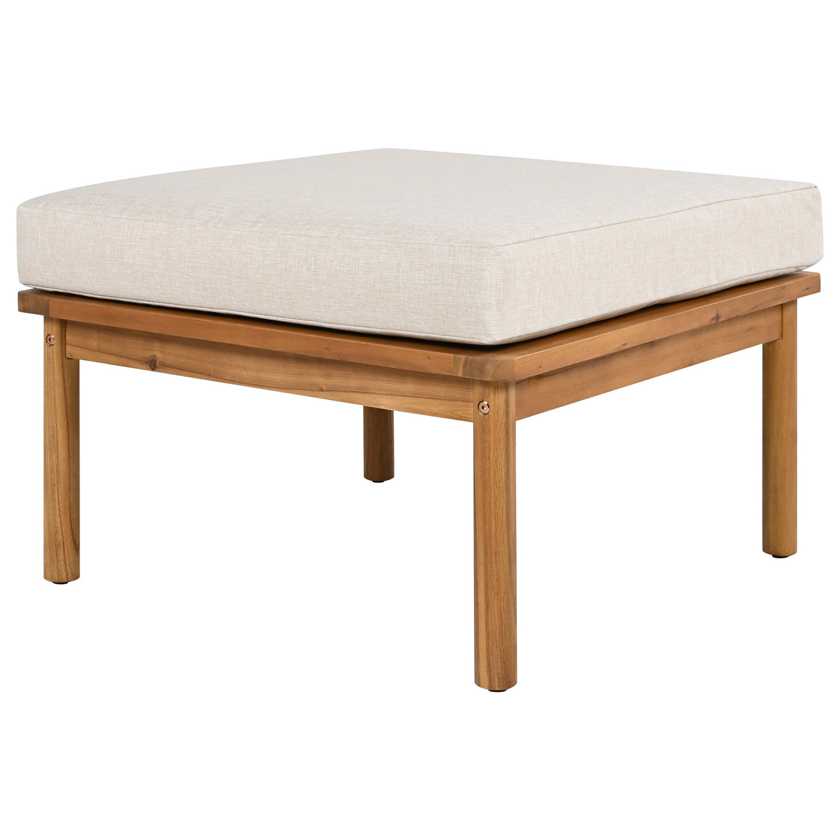 Outdoor 4-piece Acacia Wood and Rope Patio Sofa Set