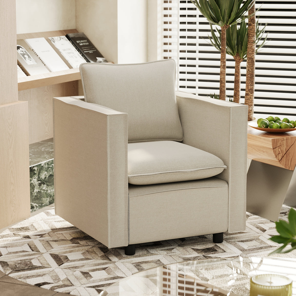 Modern-Gray-Single-Sofa-Chair-Accent-Chairs