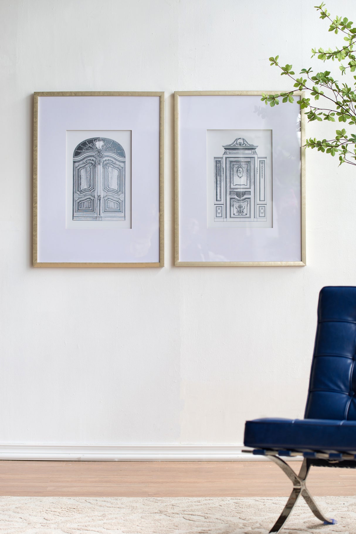 The-Grand-Portal™-Duo-—-Architectural-Pencil-Art-Prints-Wall-Art