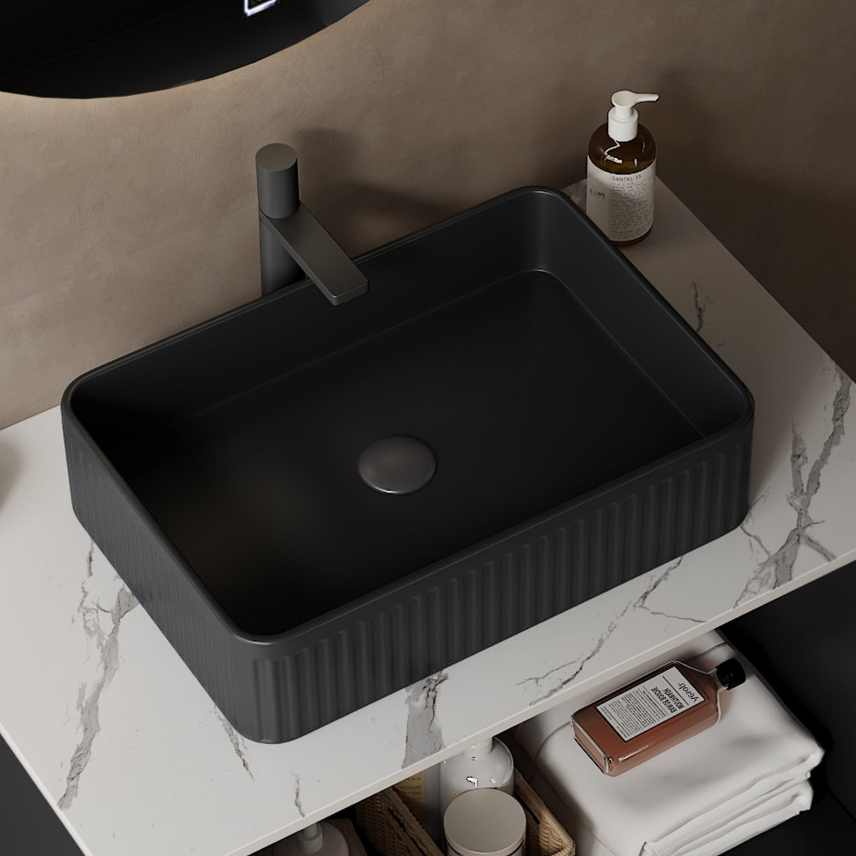20'' Rectangular Striped Vessel Sink