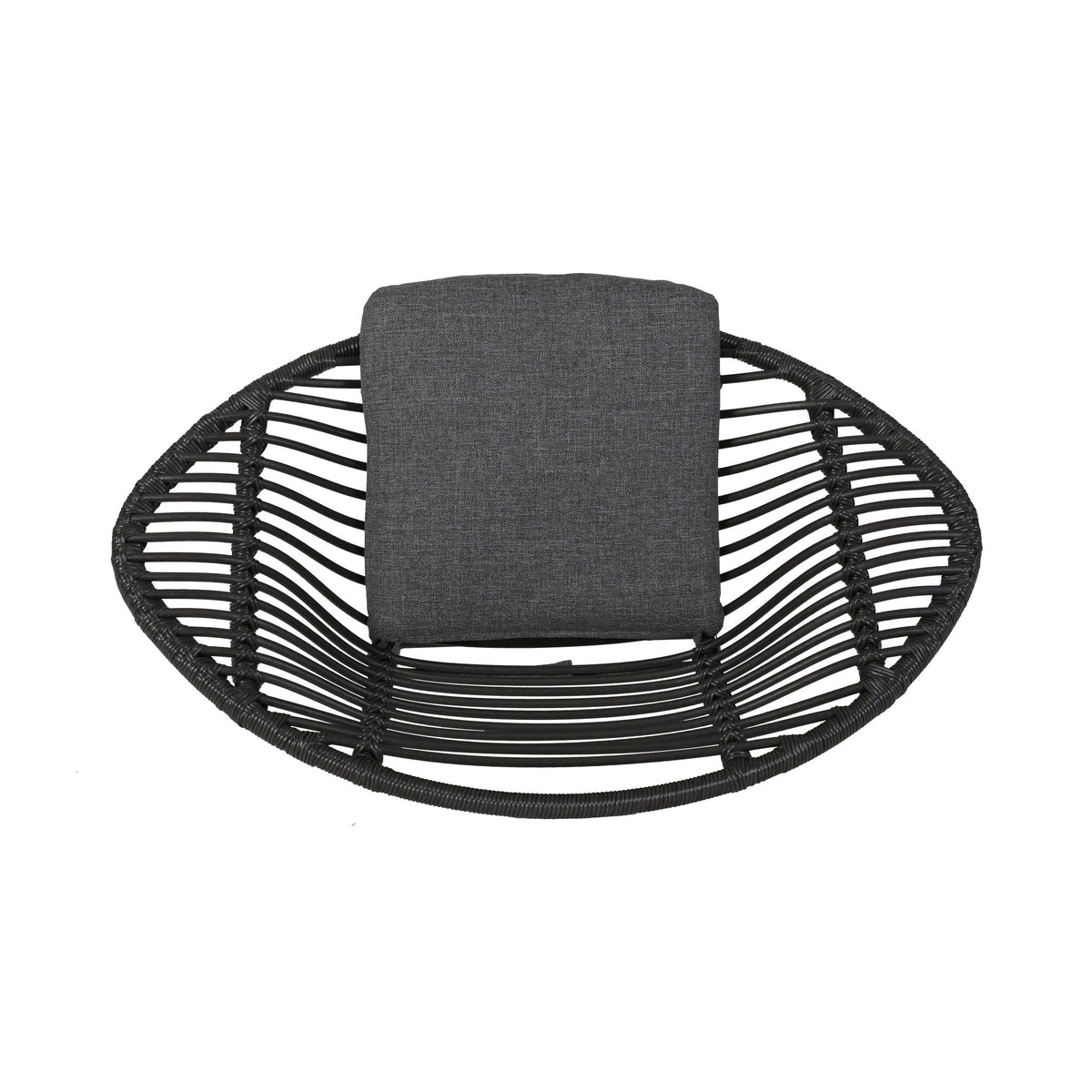 Cordella - Outdoor Woven Wicker Chairs With Cushions, (Set of 2)