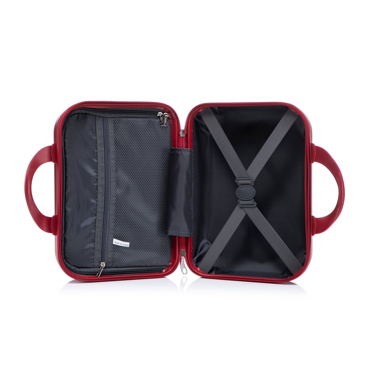 14'/20' 2-Piece ABS Spinner Wheel Luggage Set with Combination Lock and Front Opening Design