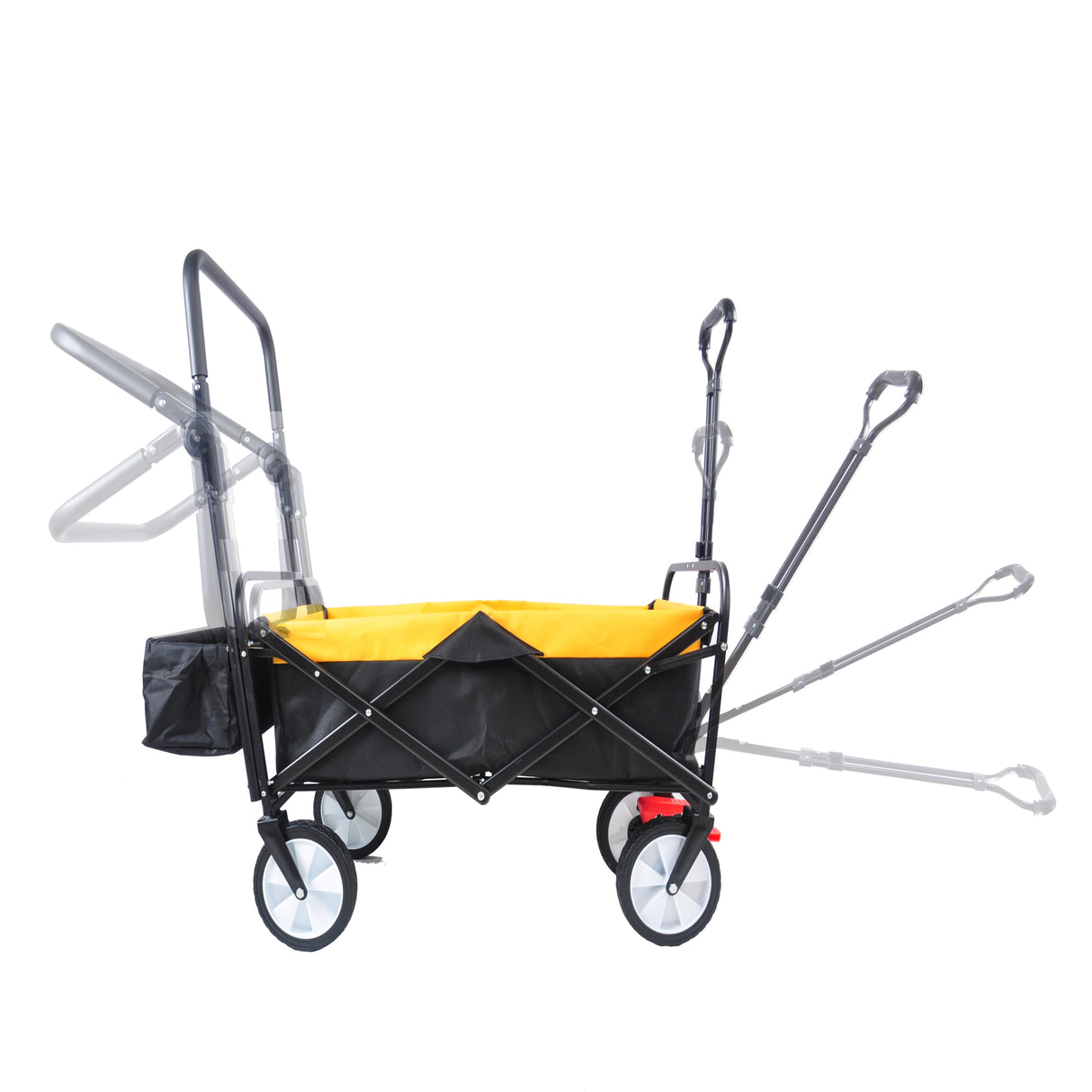 Folding Wagon Collapsible Outdoor Utility Wagon Heavy Duty Folding Garden Portable Hand Cart