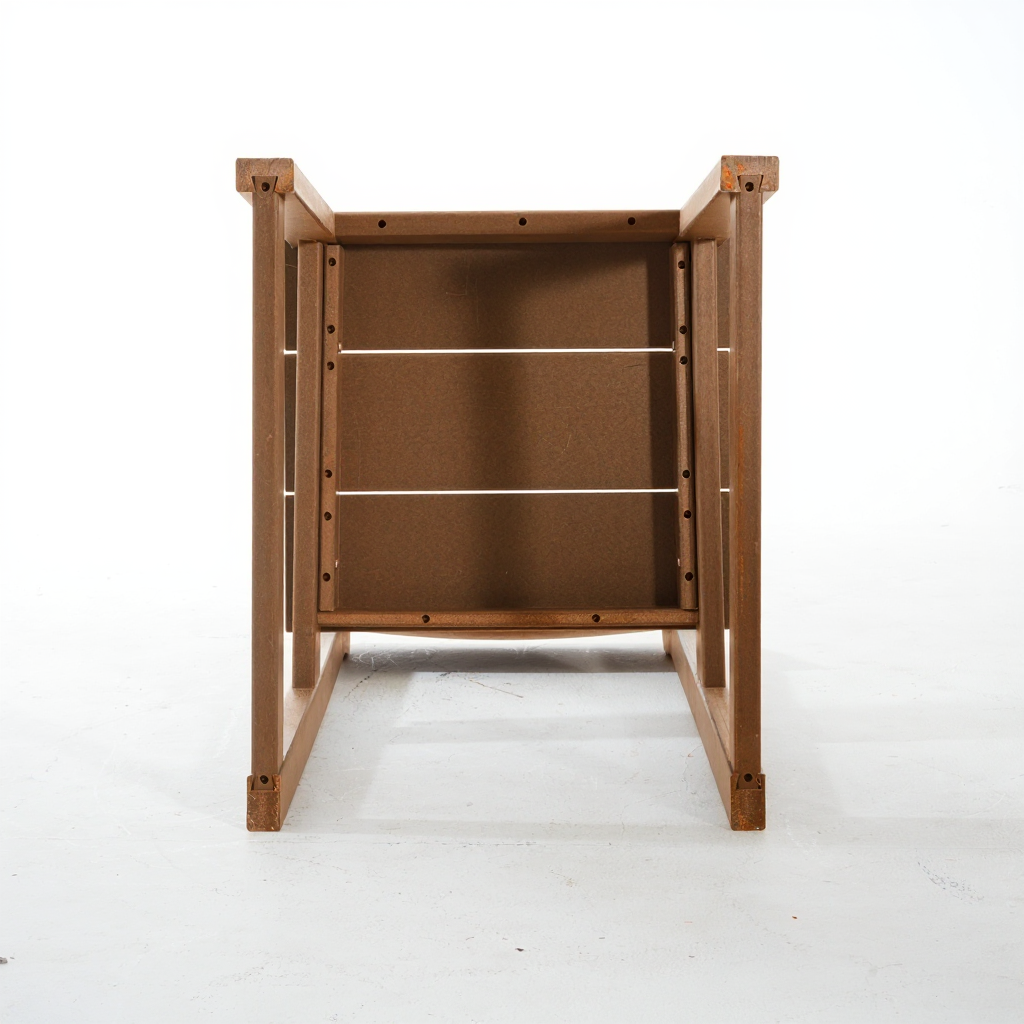 7-Piece HDPE Outdoor Dining Set for 6 – Brown