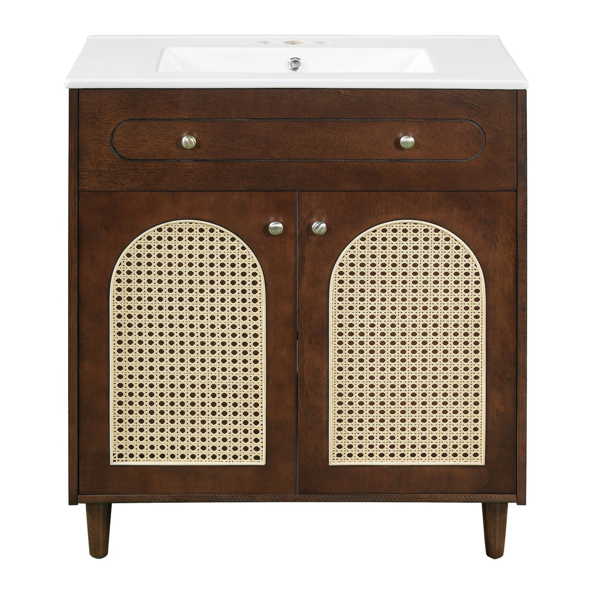 Modern Bathroom Vanity With Sink, Cabinet With Adjustable Shelf