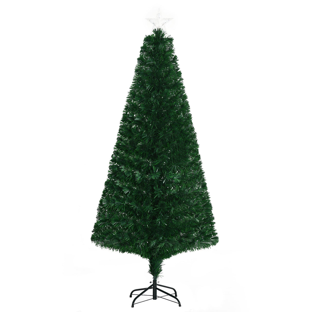 HOMCOM 6' Tall Douglas Fir Pre-Lit Artificial Christmas Tree