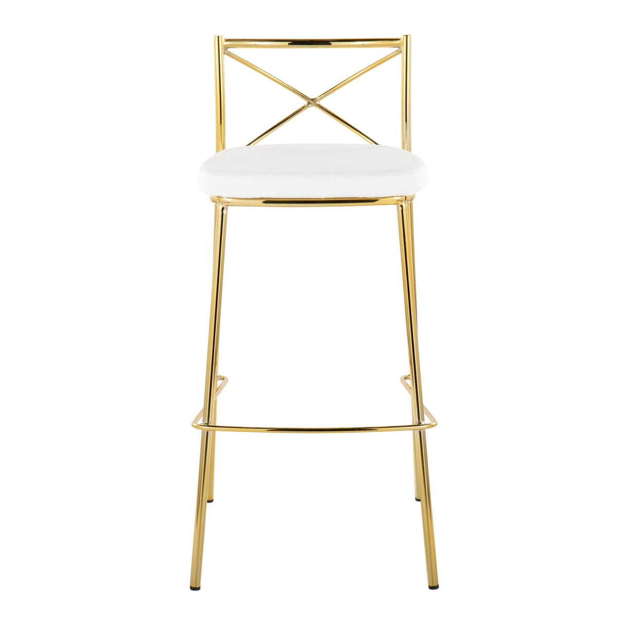 Modern Charlotte - Contemporary Fixed Height Barstool (Set of 2)