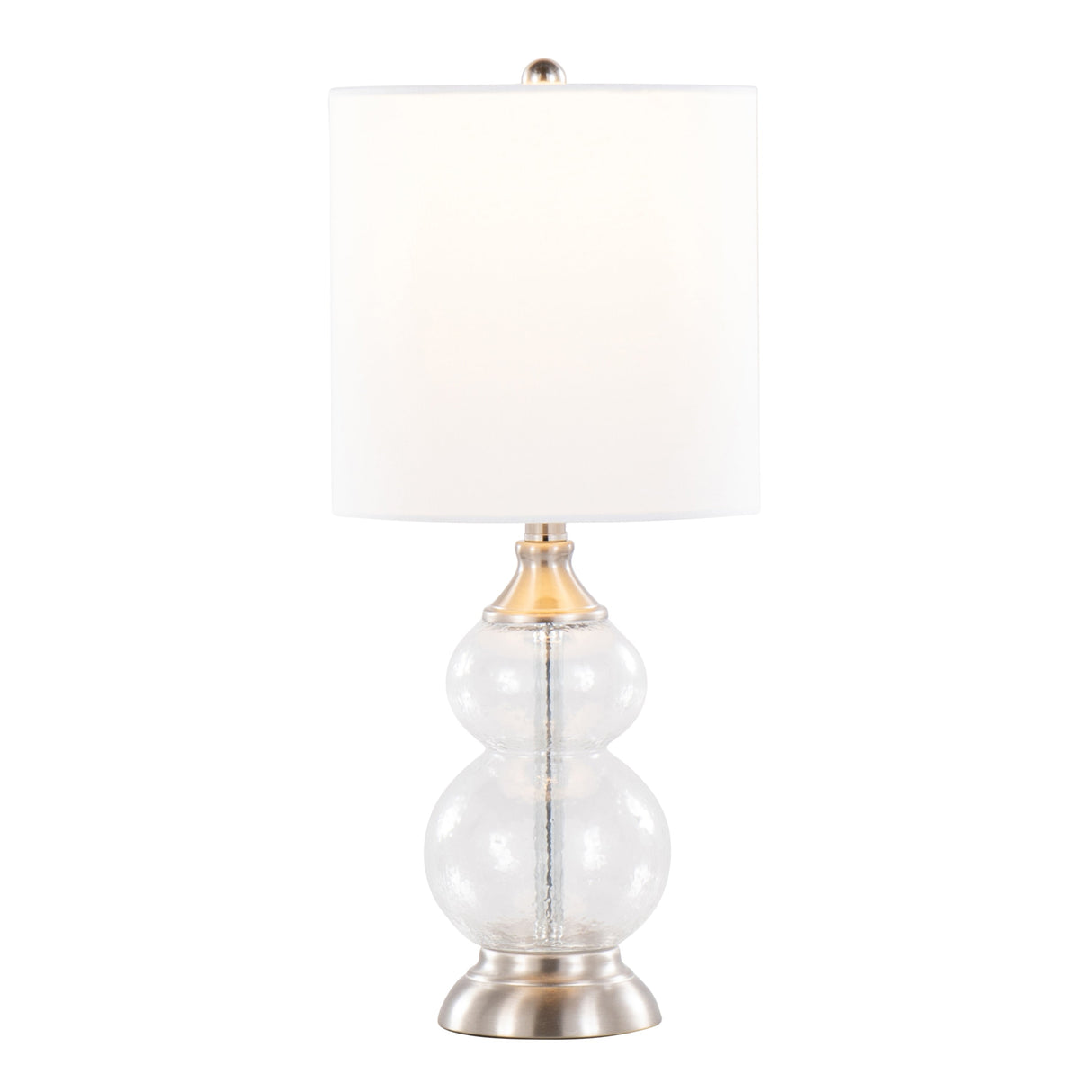 Belle Modern Seeded Glass Table Lamps – Set of 2