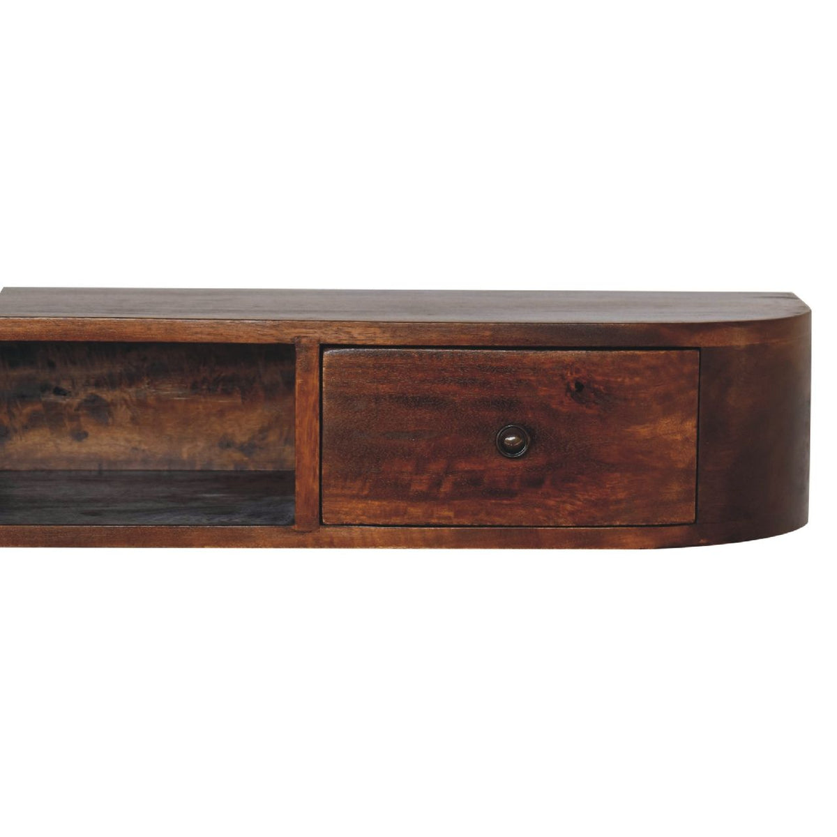 Lunar - 2 Drawer Floating Console - Chestnut