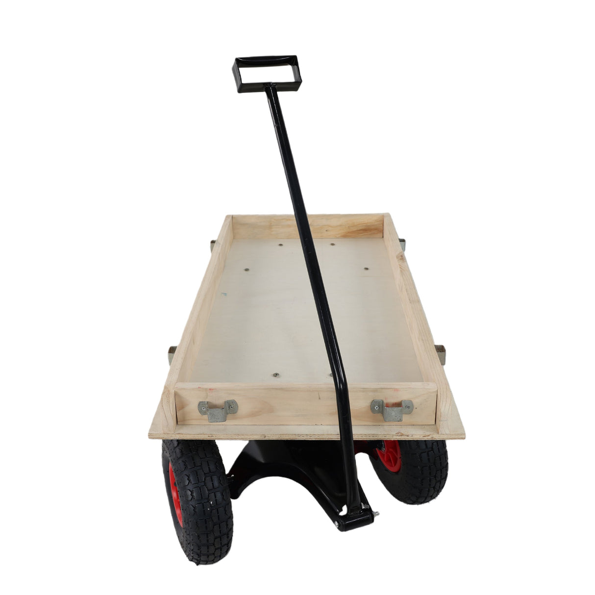 Children's and garden wooden carriagesall-terrain rubber inflatable wheelers