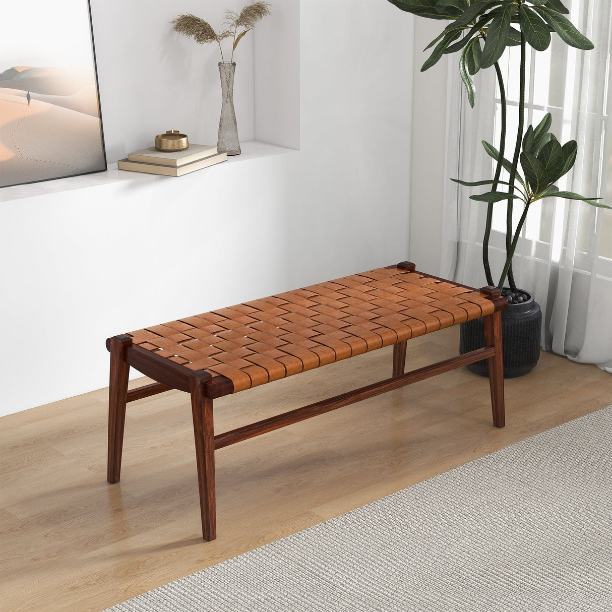Cody - Bench - Brown / Tan