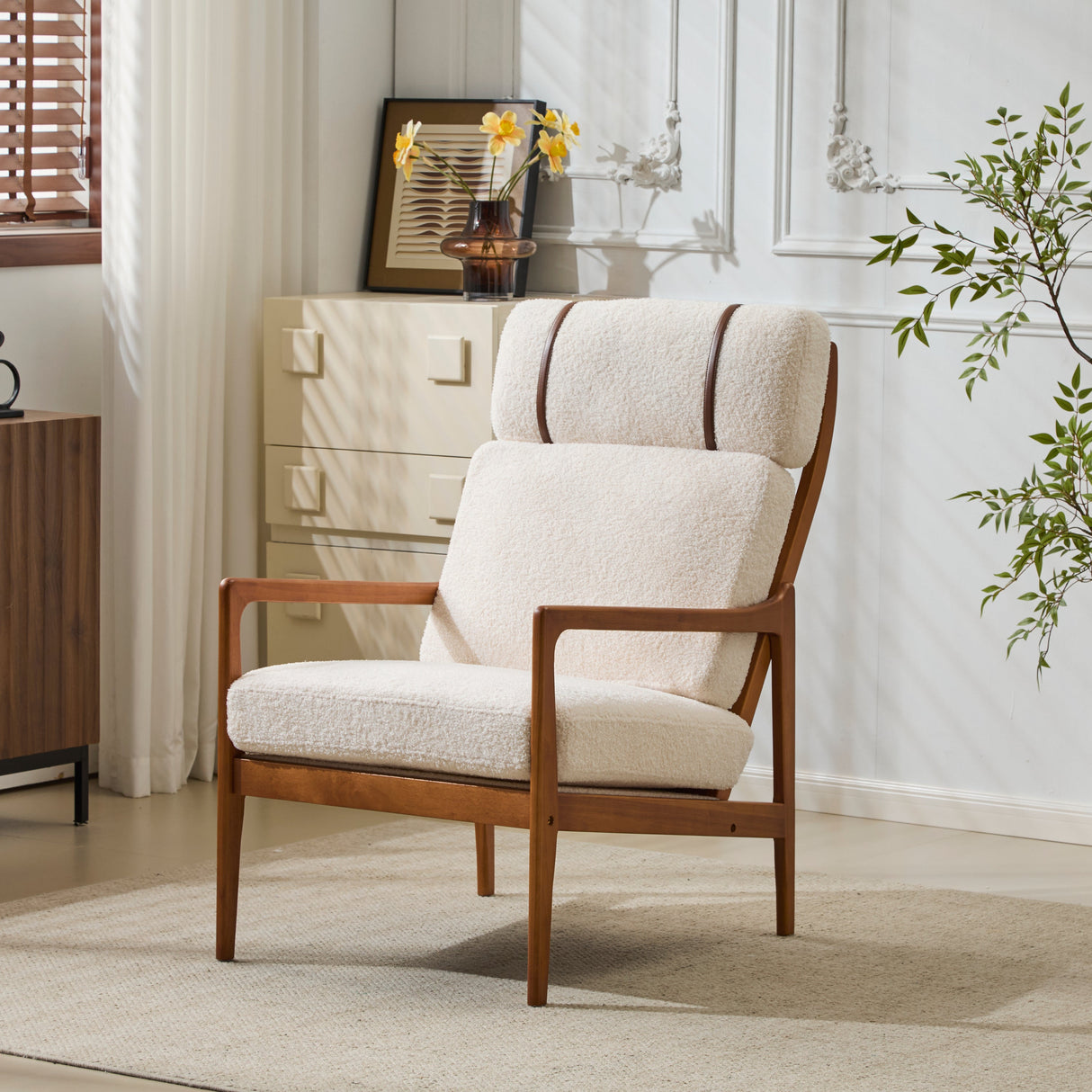 Mid Century Modern Accent Armchair