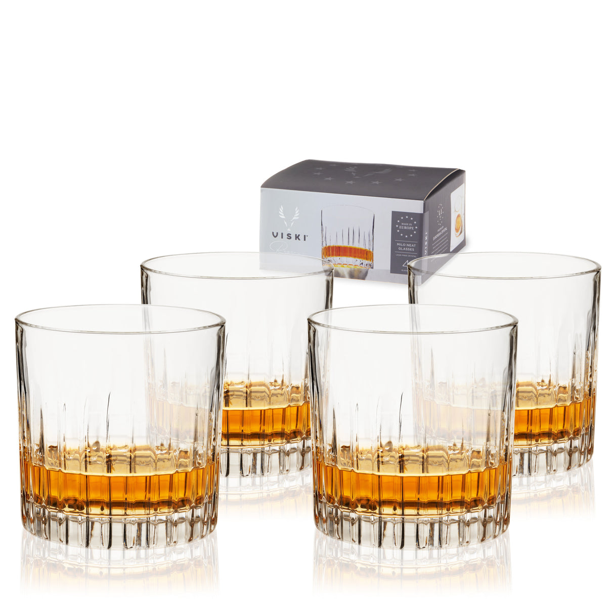 Reserve-Milo-Crystal-Neat-Glasses--Viski®-Cocktail-&-Barware-Tool-Sets