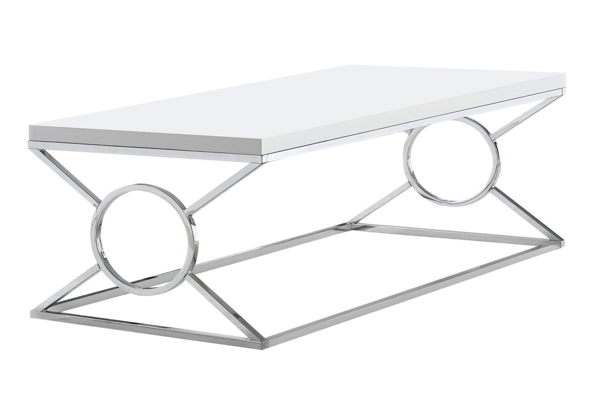 Rectangular Glossy White Coffee Table