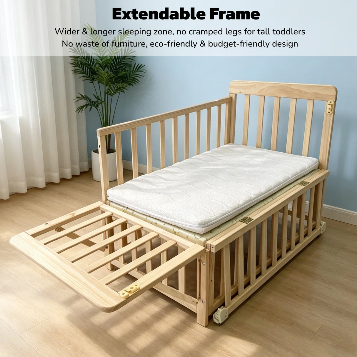 Solid Wood Baby Bassinet