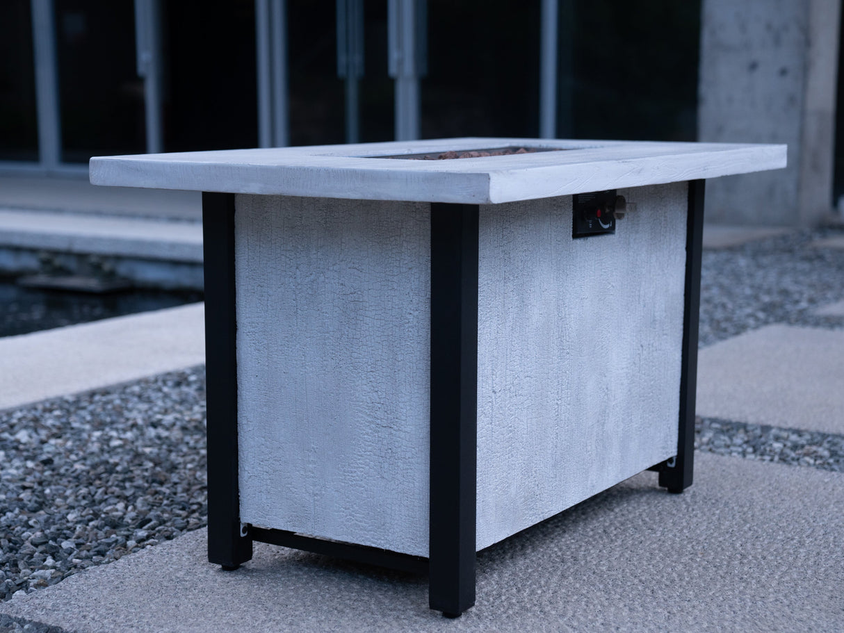 44"W x 25"H Outdoor Propane Fire Pit Table, 50,000 BTU