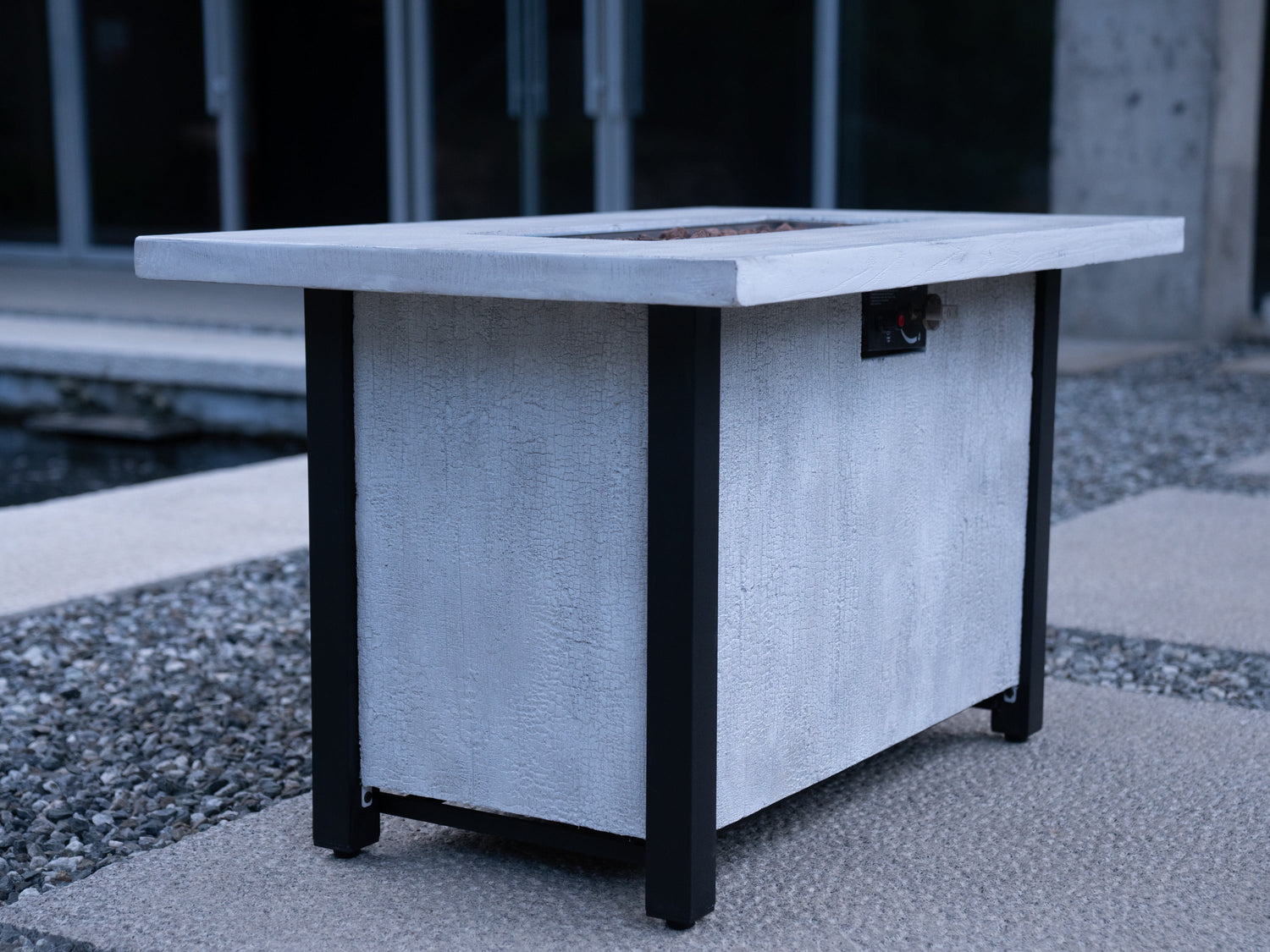 44"W x 25"H Outdoor Propane Fire Pit Table, 50,000 BTU